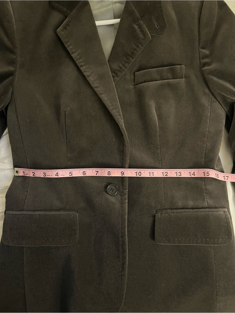 Velvet Single-Button Blazer - Picture 14 of 16